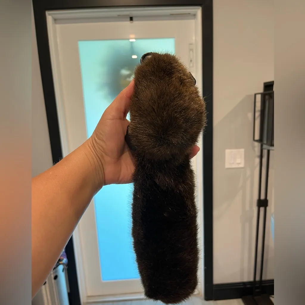 Plush Brown Animal Key Holder - Image 6