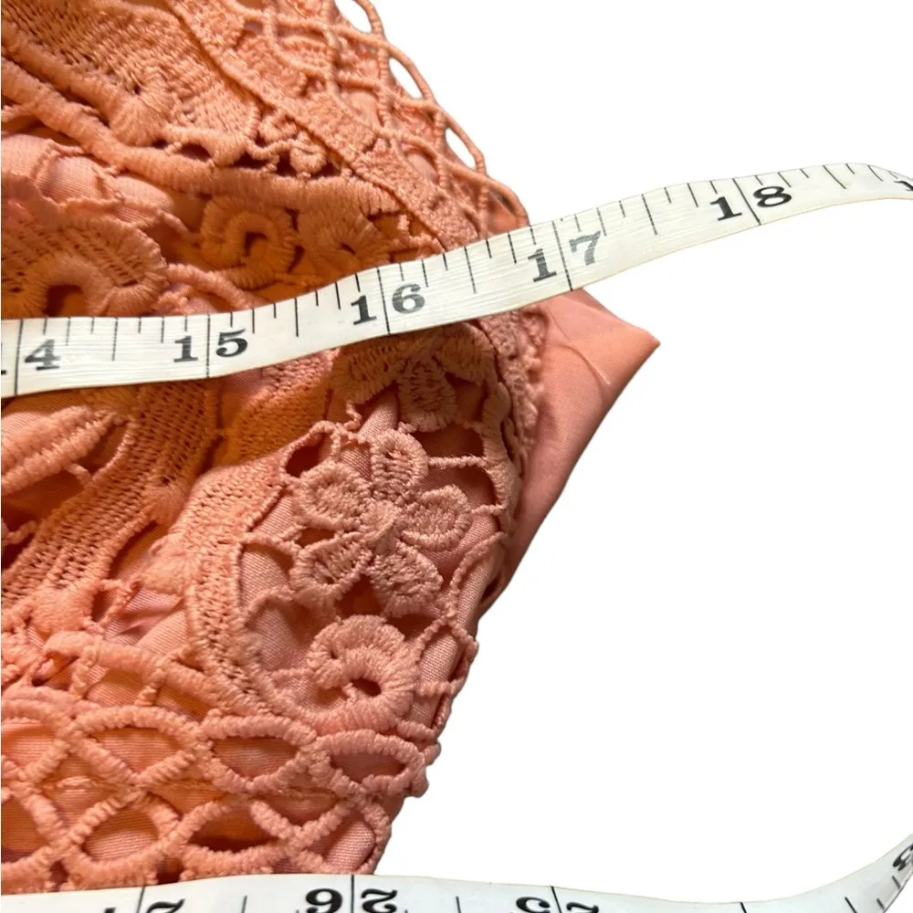 ECOWISH V-Neck
Spaghetti Strap Bowknot Backless  Lace Mini
Swing Skater Dress L - Image 9