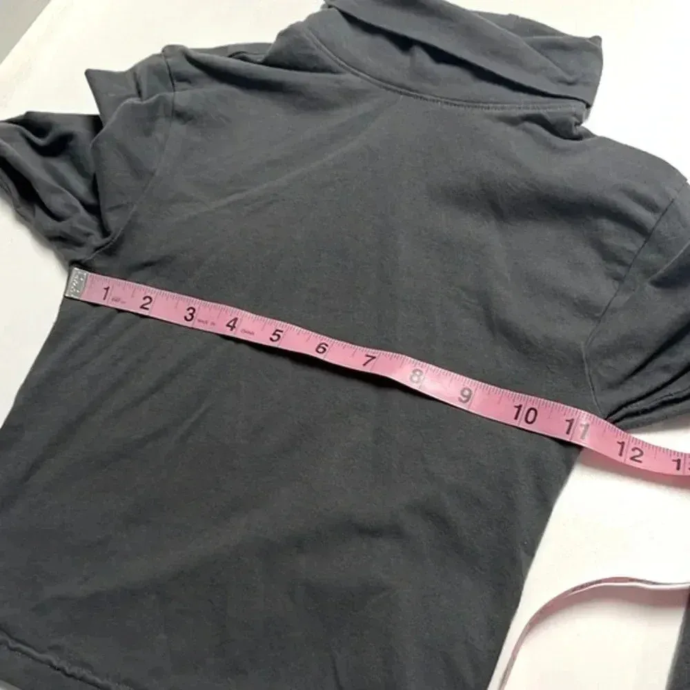 Cropped turtle neck XXS Divided by H&M grey gray long sleeve turtle neck neutral - Image 3