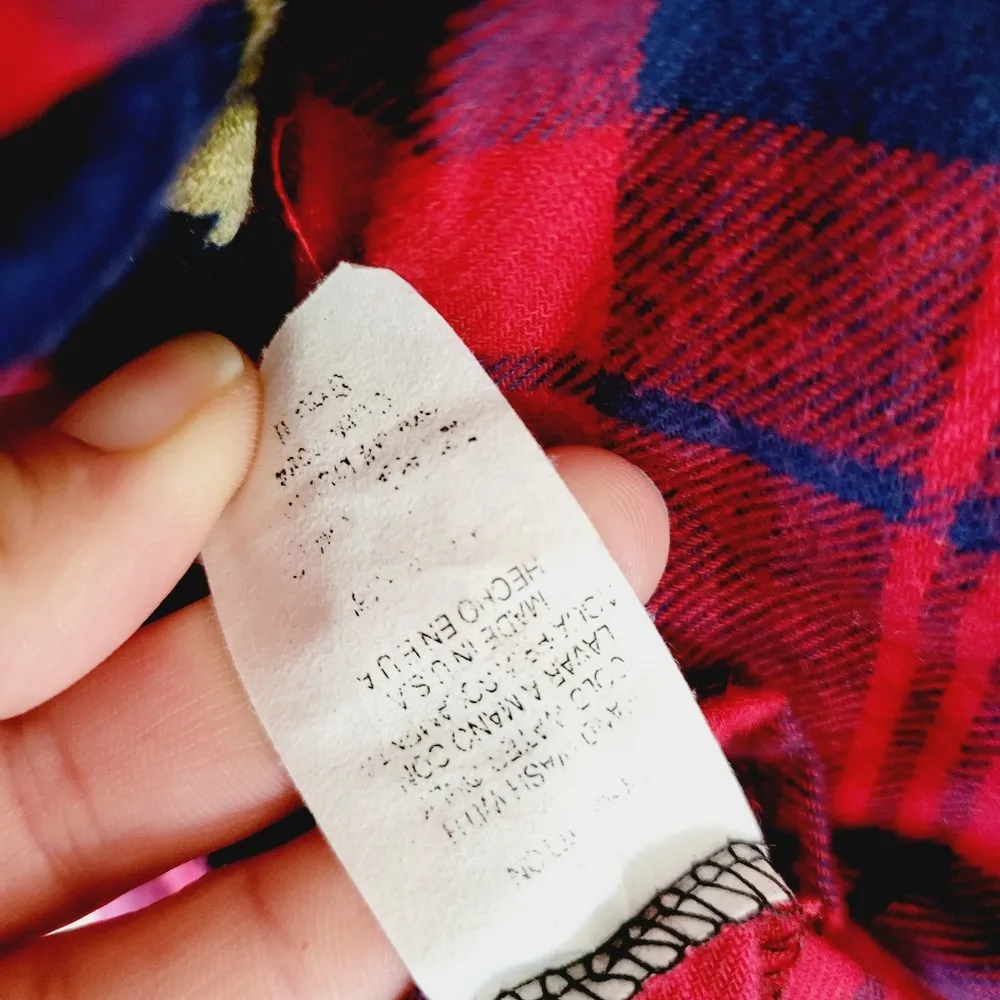 Bellamie plaid flannel shirt dress size small - Image 8