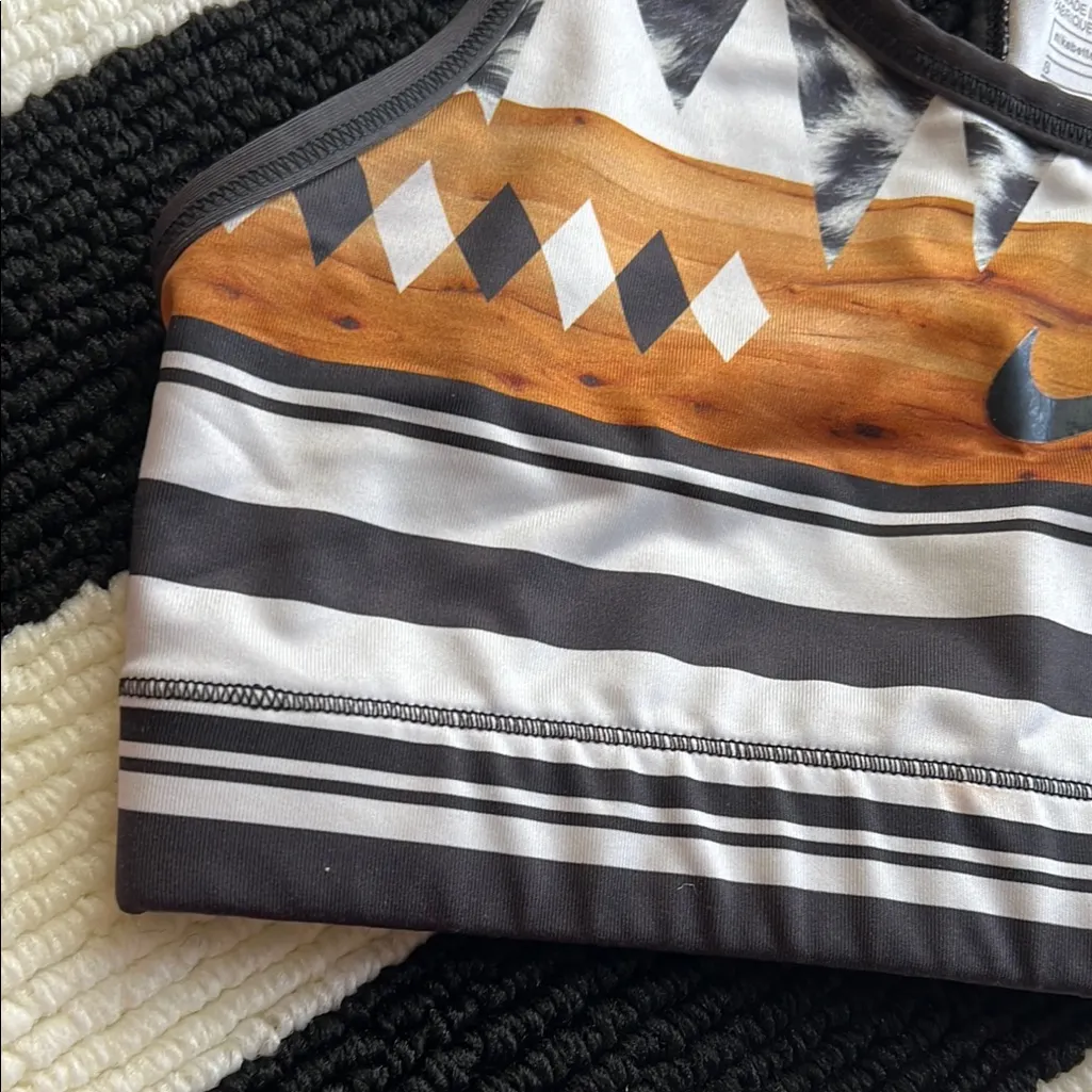 Nike Pro Classic Black White Safari Sports Bra limited edition - Image 6