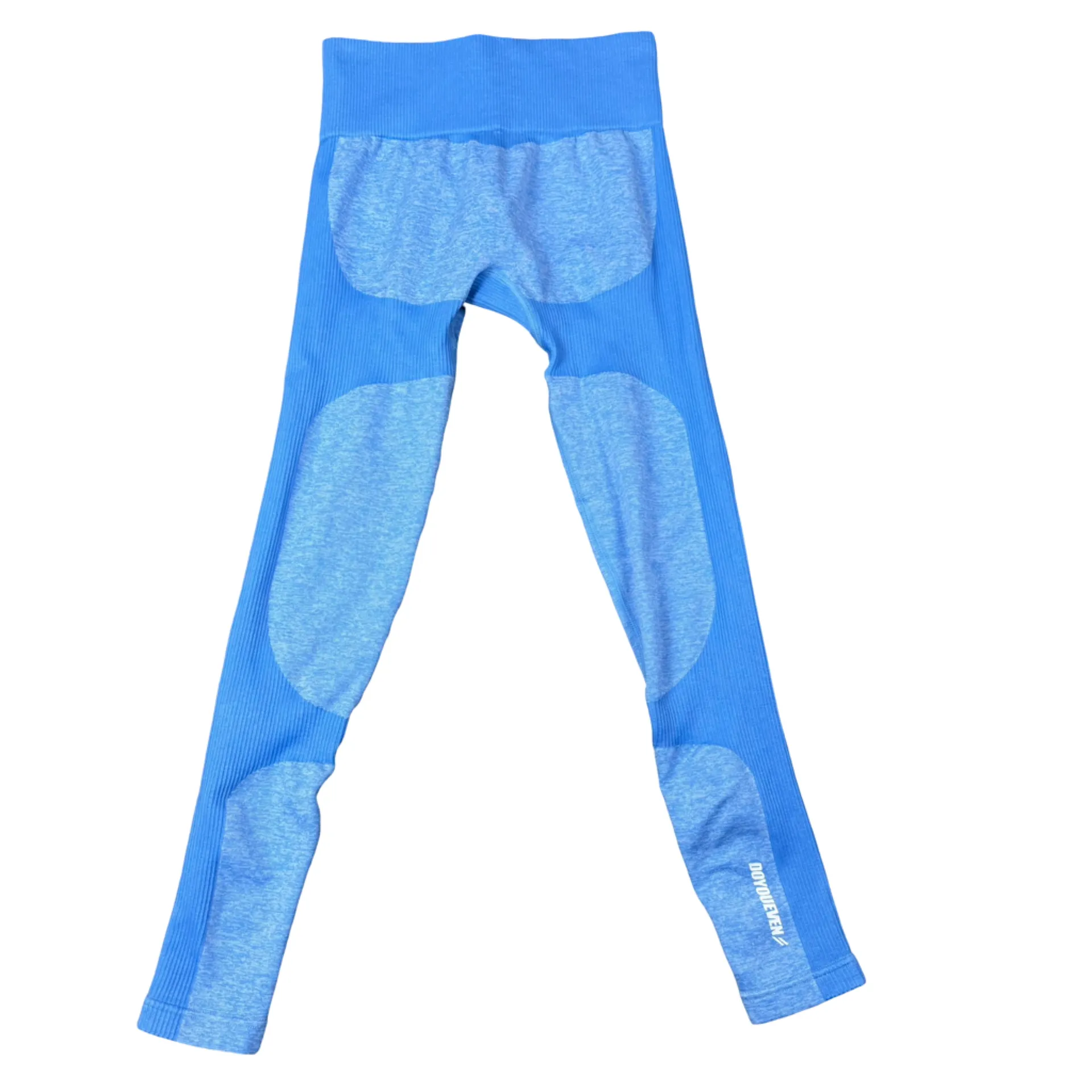 DoYouEven Blue Impact Seamless High Rise Yoga Workout Leggings Pants Size Small - Image 2