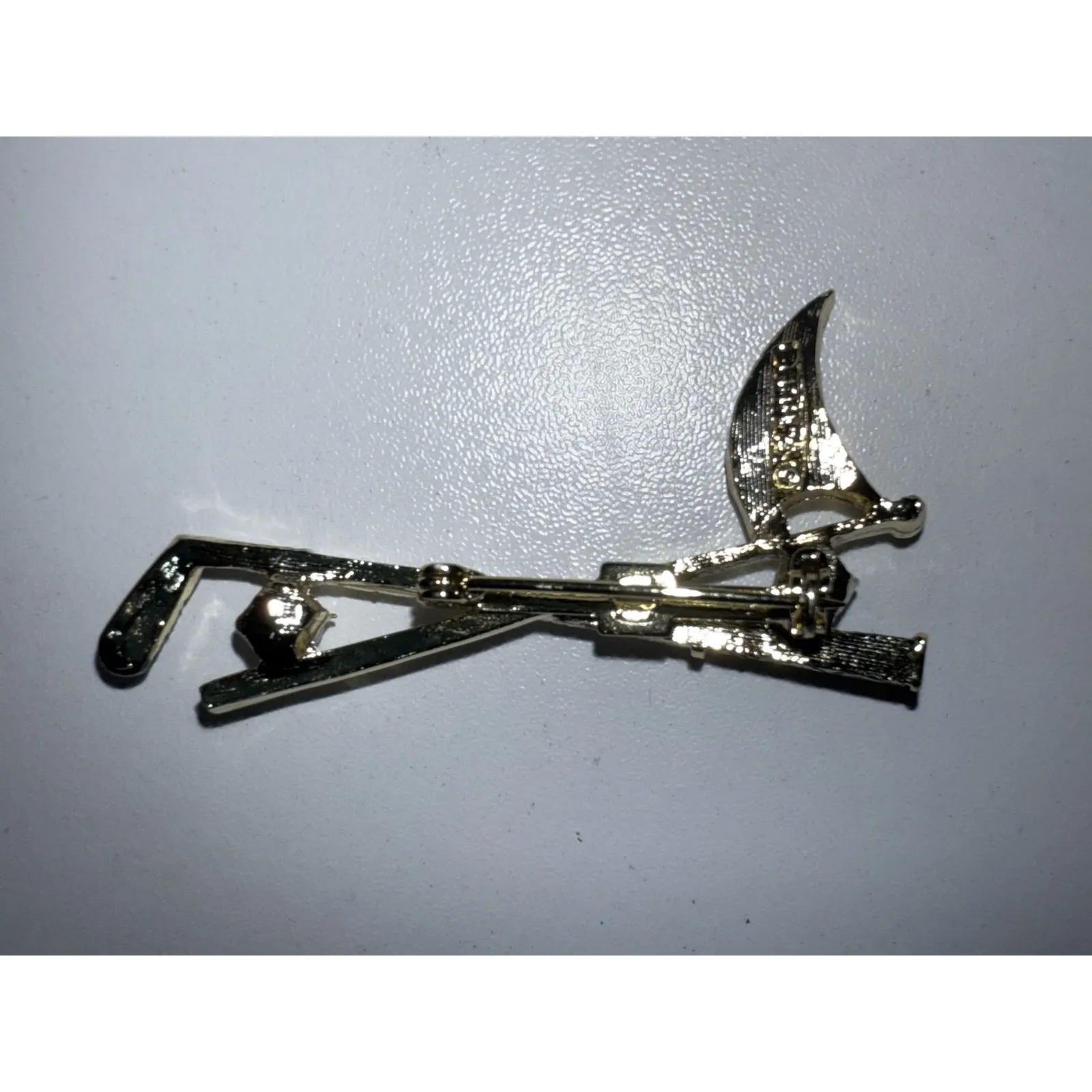 Vtg Costume Signed GERRYS Golf Gold Tone Brooch Jewelry - Image 6