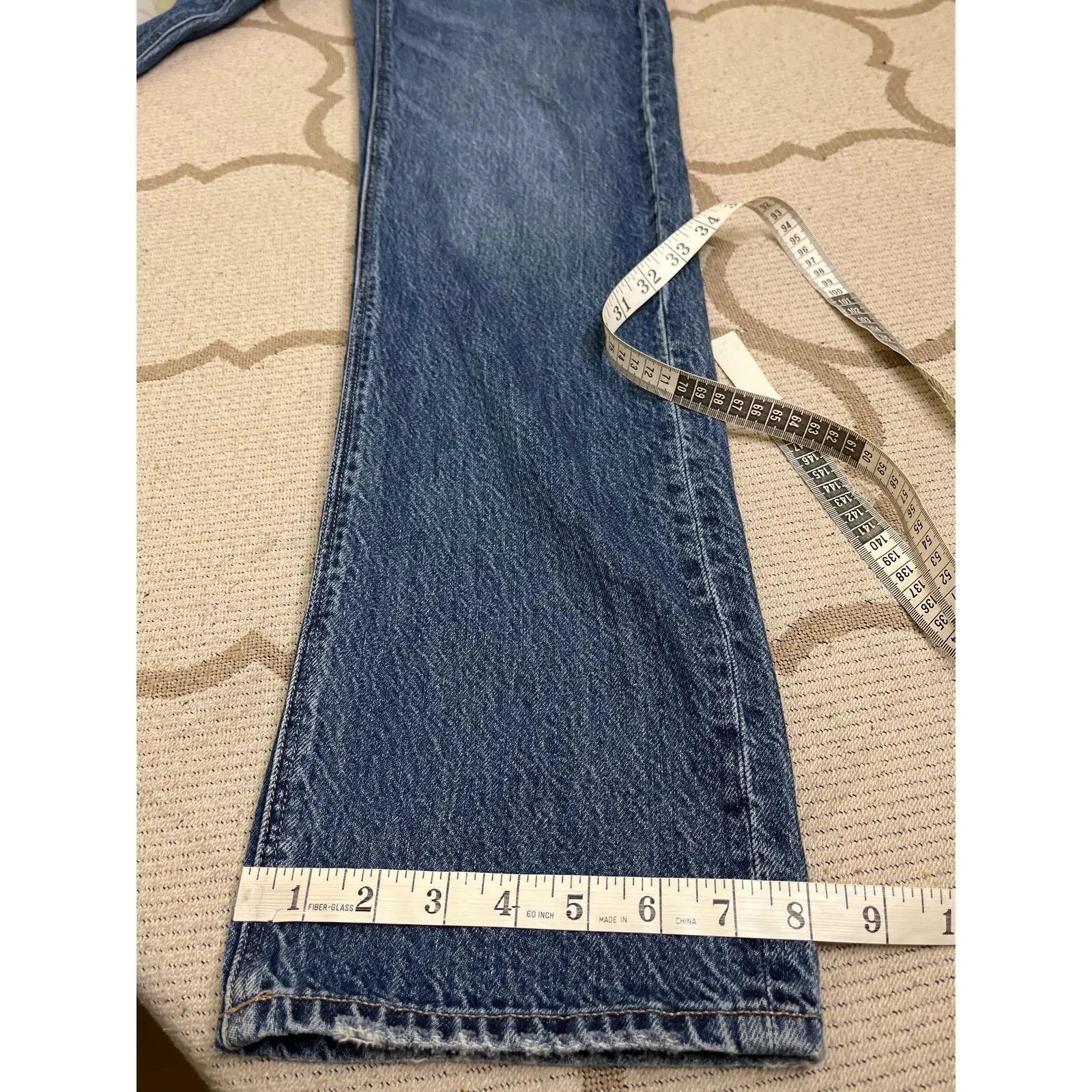 American Eagle Outfitters Low Rise Baggy Straight comfort waistband Jeans,Size 2 - Image 12