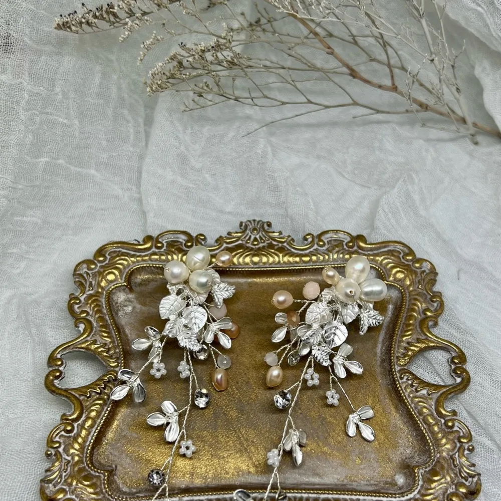 Bridal‎ Earrings Silver - Image 3