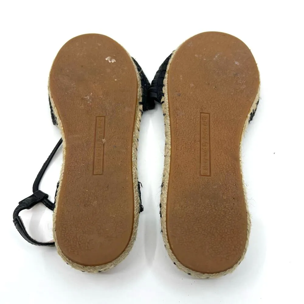 Avec Les Filles Genevie Slingback Espadrille Sandal Black 6.5 US - Image 8