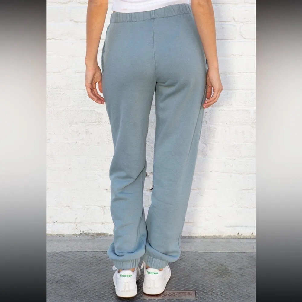 Brandy Melville Rosa Soft Sweatpants Sage Green - Image 3