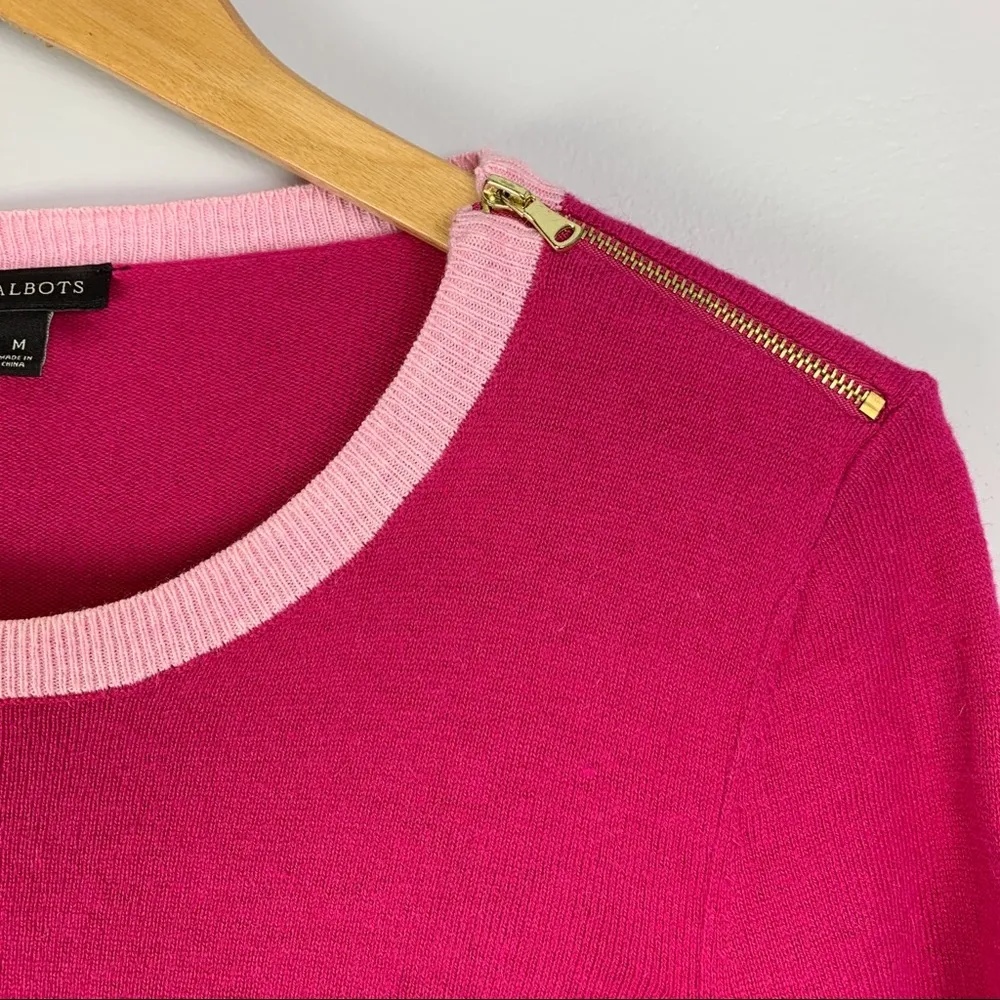 Tabots Colorblock Angora Rabbit Hair Blend Sweater - Image 7