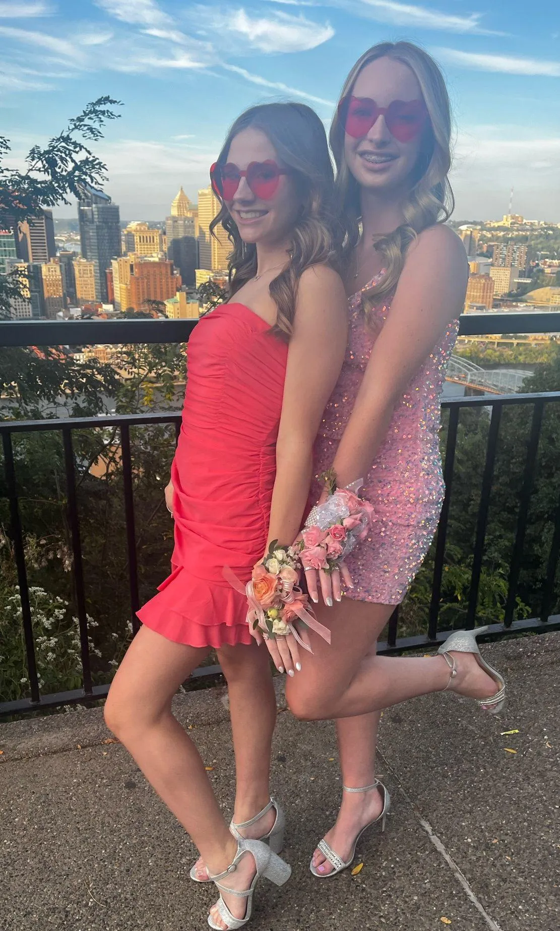 Pink Strapless Lucy in the Sky Dress Mini - Image 3