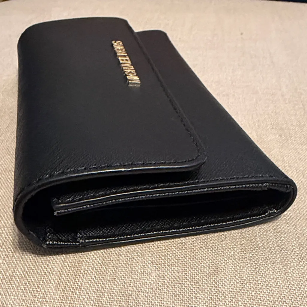Michael Kors Black Leather Women’s Wallet - Image 3