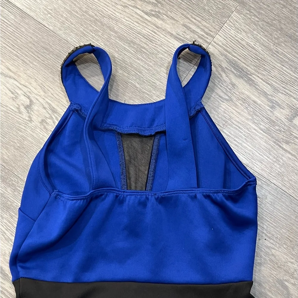 Women’s Charlotte Russe Small Blue & Black Tank Top Dress - Image 4