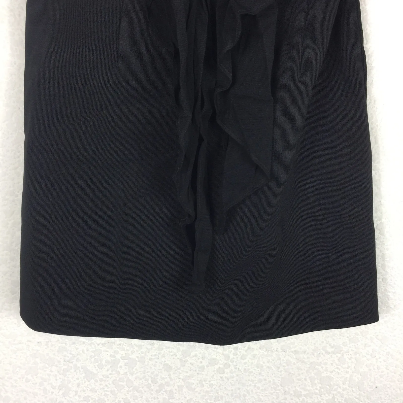 Diane Von Furstenberg Black Convertible Mini Dress Small Sash Wrap Cocktail LBD - Image 10