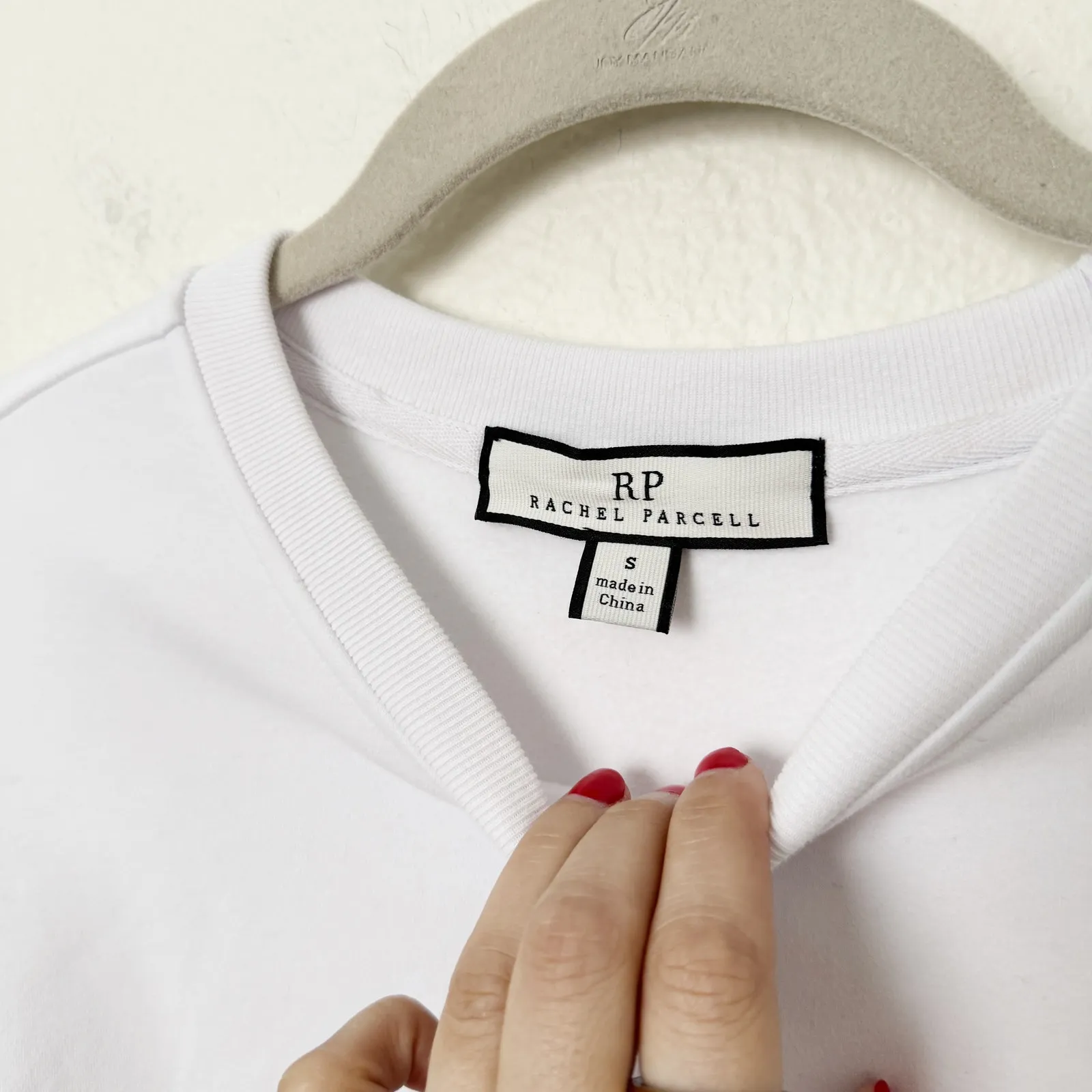 [Rachel Parcell] White Sun Daze Embroidered Graphic Oversized Crew Neck Sz Small - Image 10