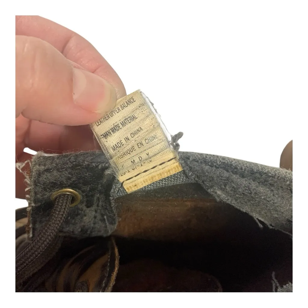 Skechers 7.5 Women's Brown Leather healed vintage y2k Ankle Boots chunky - Image 13