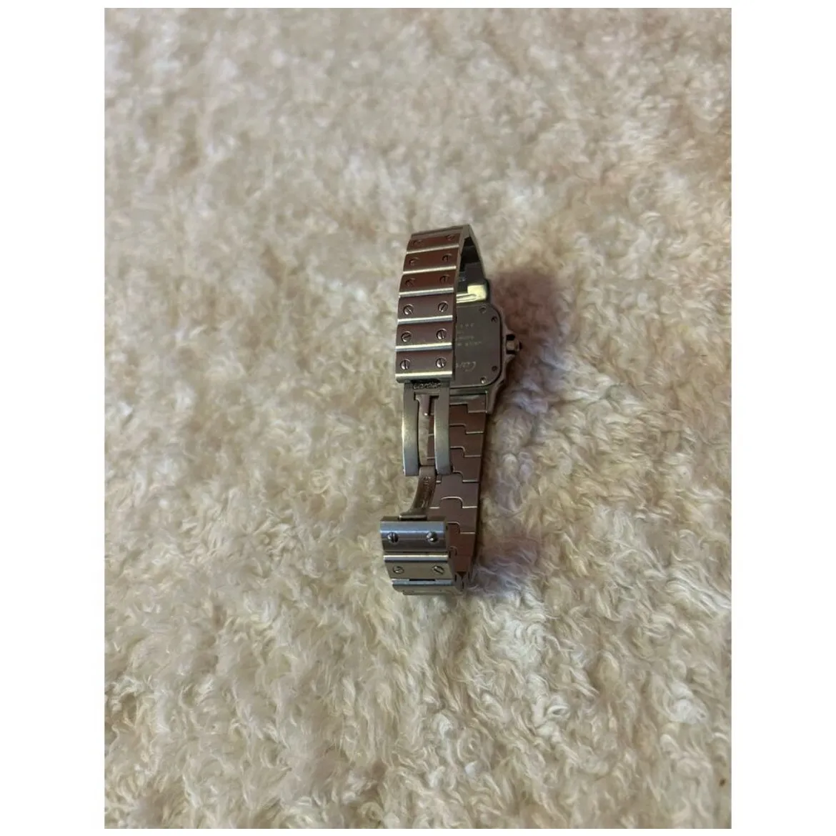 CARTIER SANTOS‎ WATCH Silver/Blue Water Repelant / Stainless Steel 40MM - Image 7