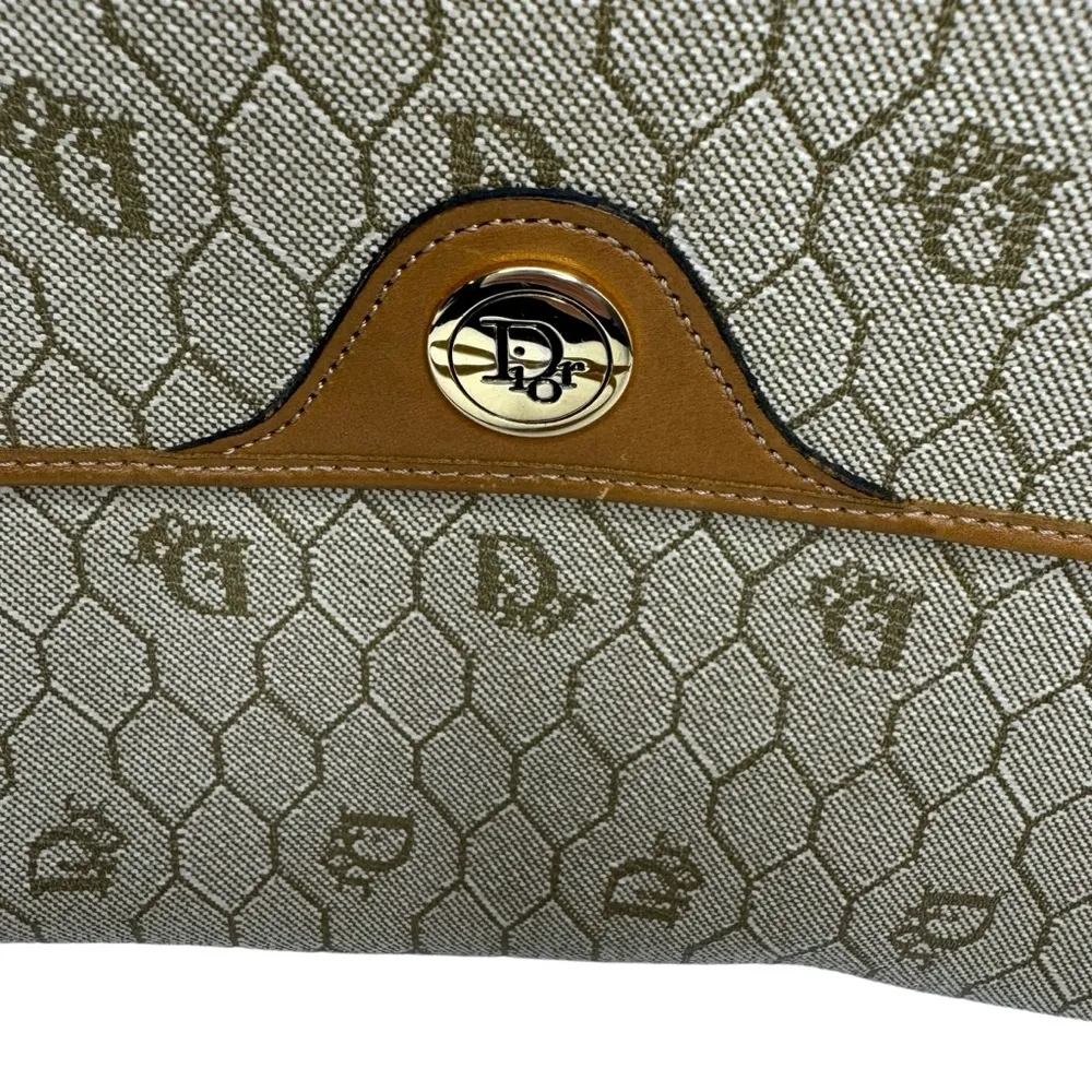 Christian Dior Vintage Honeycomb Crossbody Bag Purse - Image 4