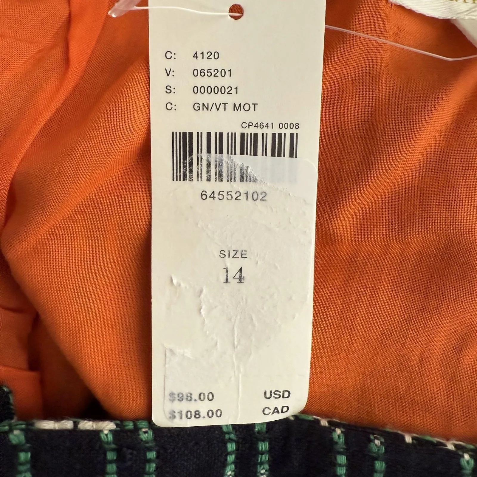 Anthropologie Maeve‎ Green Plaid Pinafore Skirt Overalls Suspender Size 14 - Image 9