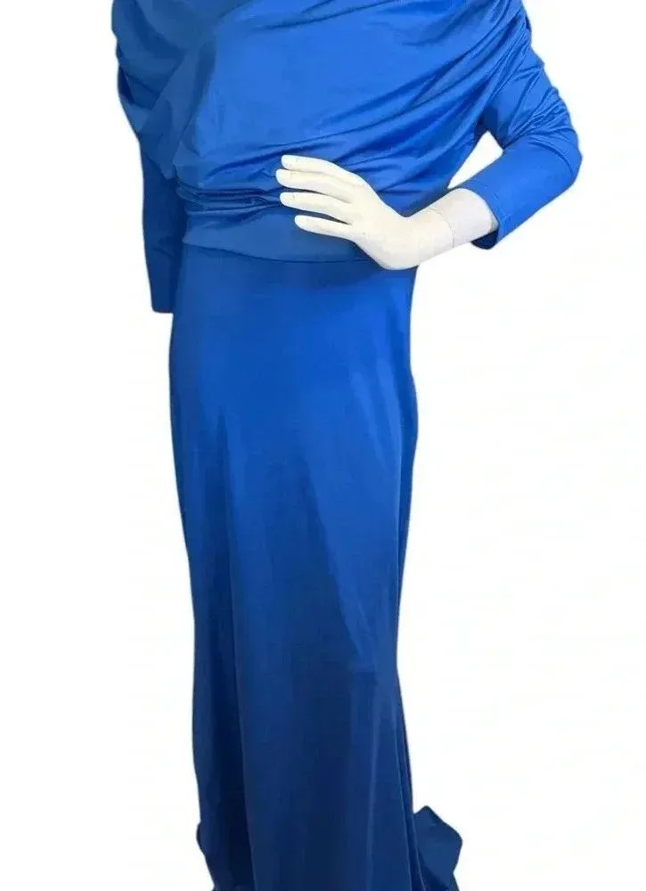 Unbranded Beautiful Royal Blue formal gown Mermaid Dress Size Larger. C30 Size L - Image 3