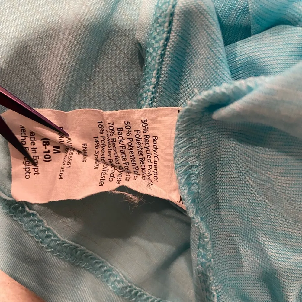 Avia Size M Aqua Blue Sleeveless Relaxed Fit Athletic Tank Top Muscle Shirt - Image 11