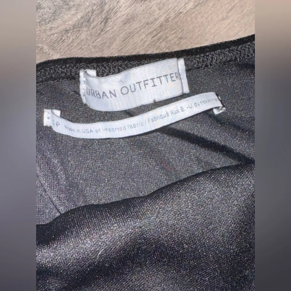 URBAN Black velvet mini dress - Image 5