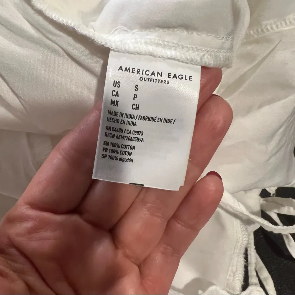 American Eagle Outfitters White Eyelet Cotton Romper size small - Image 16