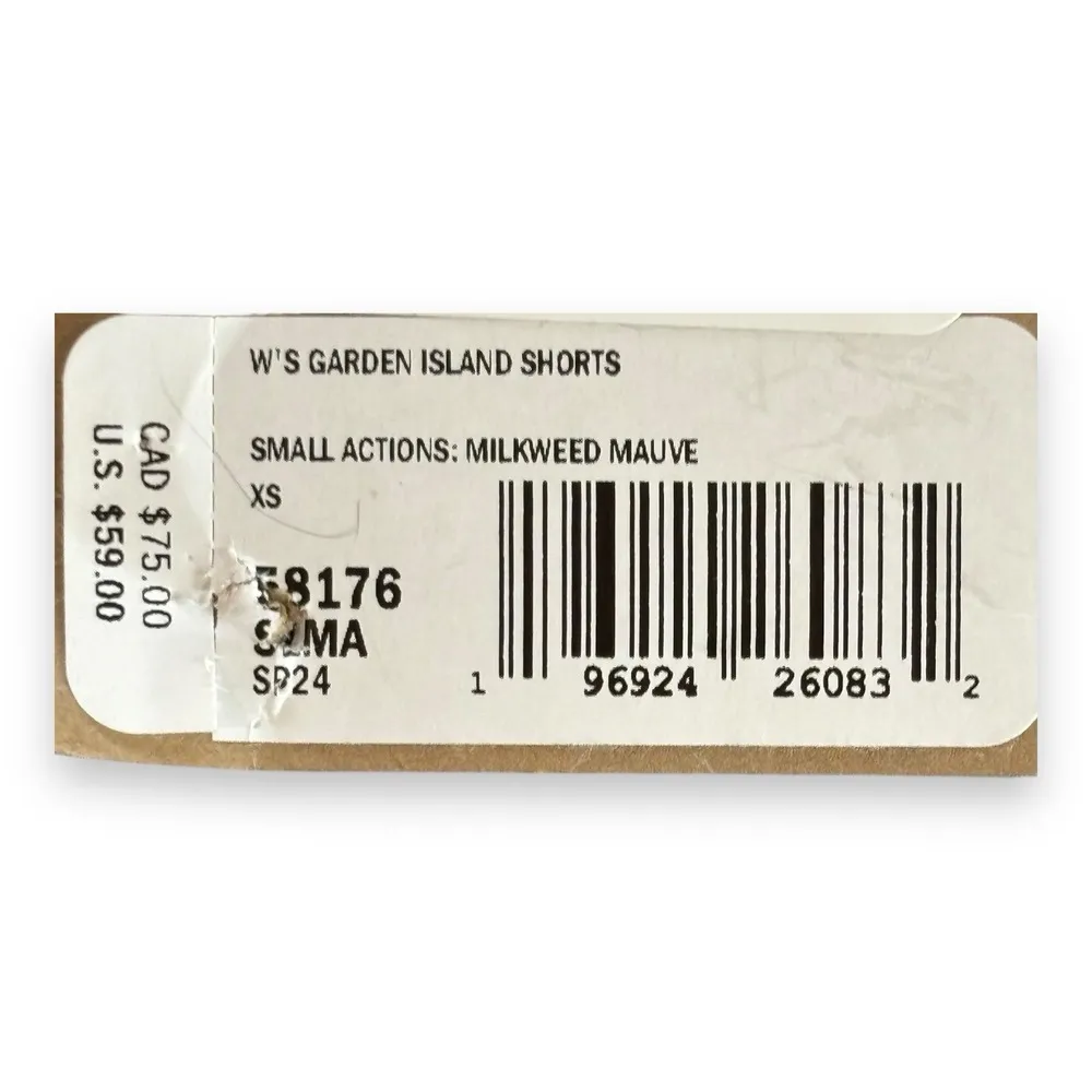 Patagonia Women's Garden Island Shorts Size XS Weekend Milkweed Mauve 3.5in NEW - Image 7