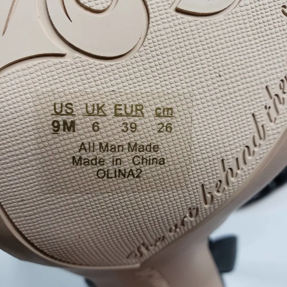 Franco Sarto Womens 9 Olina 2 Wicker Block Heel Ankle Strap Sandal NEW - Image 9