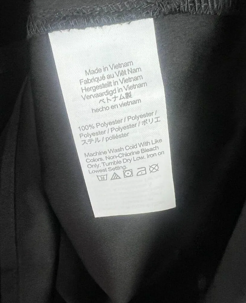 NWT J. Crew Puff Sleeve Crepe Top Shirt Blouse Black Size Medium Tall MT NEW - Image 5