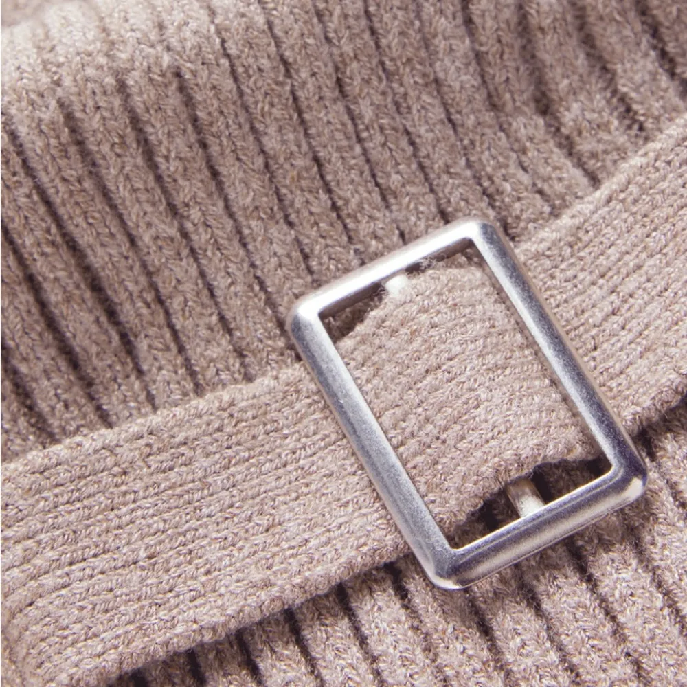 Source Unknown Ribbed Knit Skater Skirt - Soft Pink - Image 12