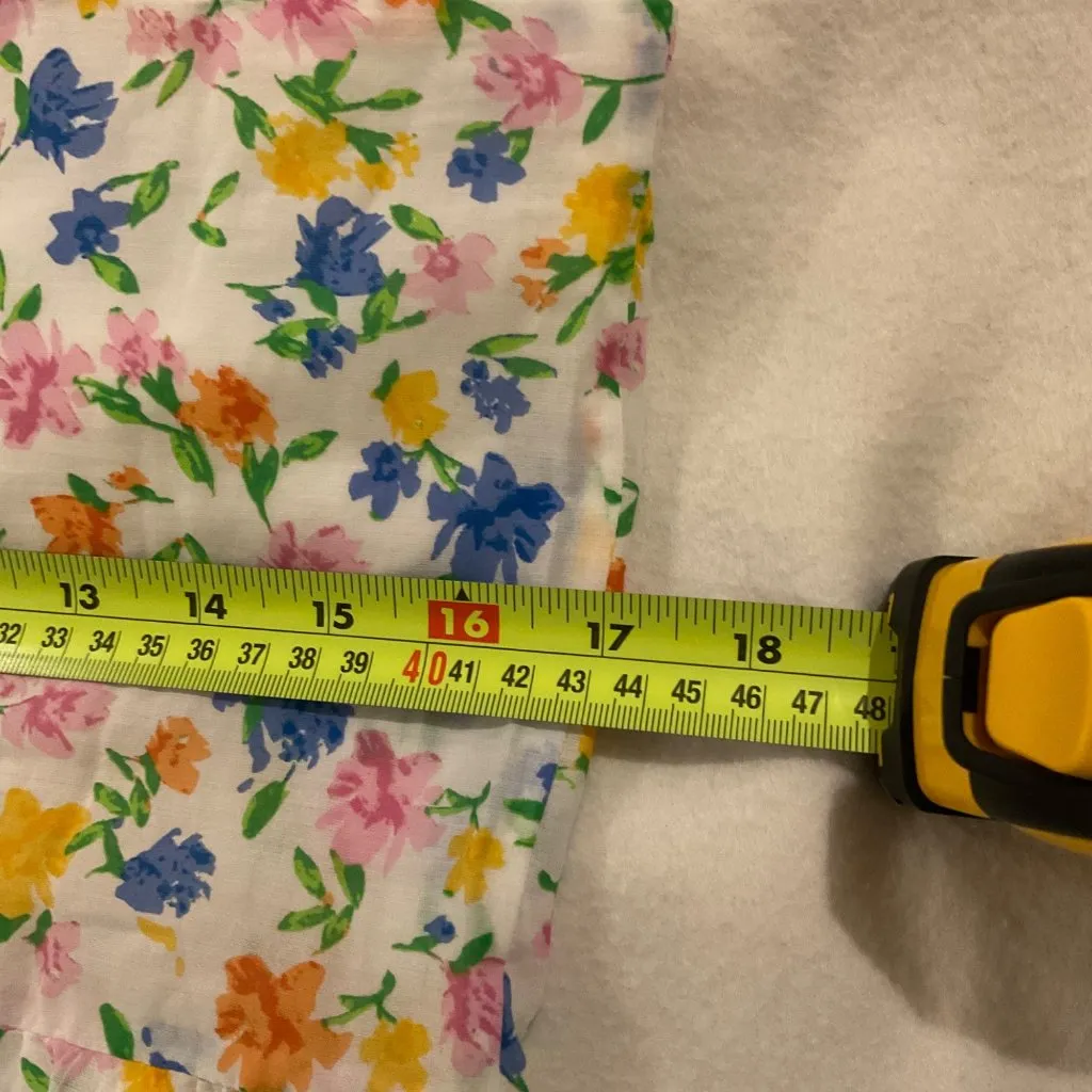 NWT SÉZANE TAMARA MAXI DRESS Pastel Mini flowers BLUE PINK SZ38 bust 34 - Image 6