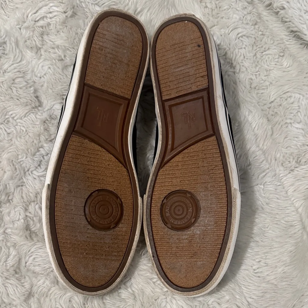 Lauren Ralph Lauren Black Janet Velvet Slide On Flats Woman’s Size 10 - Image 6