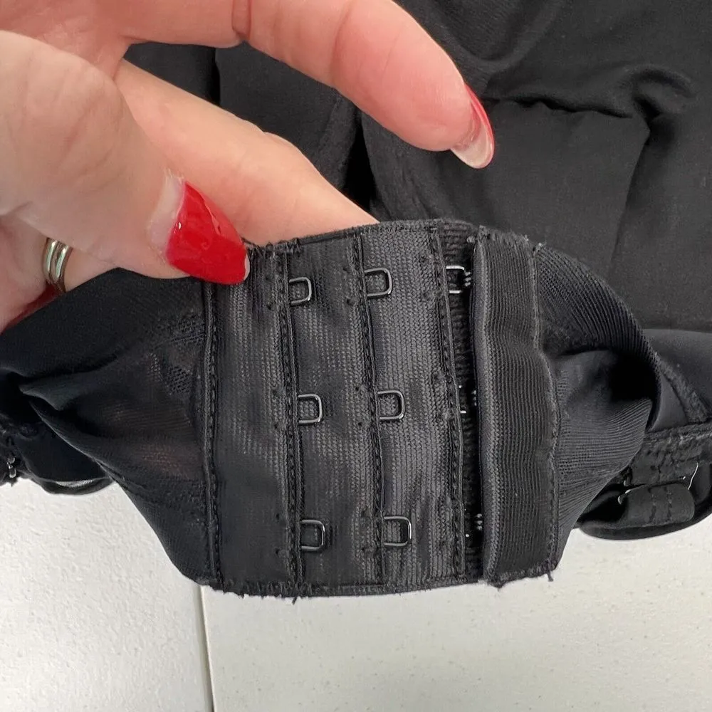 Torrid Plus Size 2 2X D/DD Black Underwire Long Mesh Overlay Swim Dress Swimsuit - Image 13