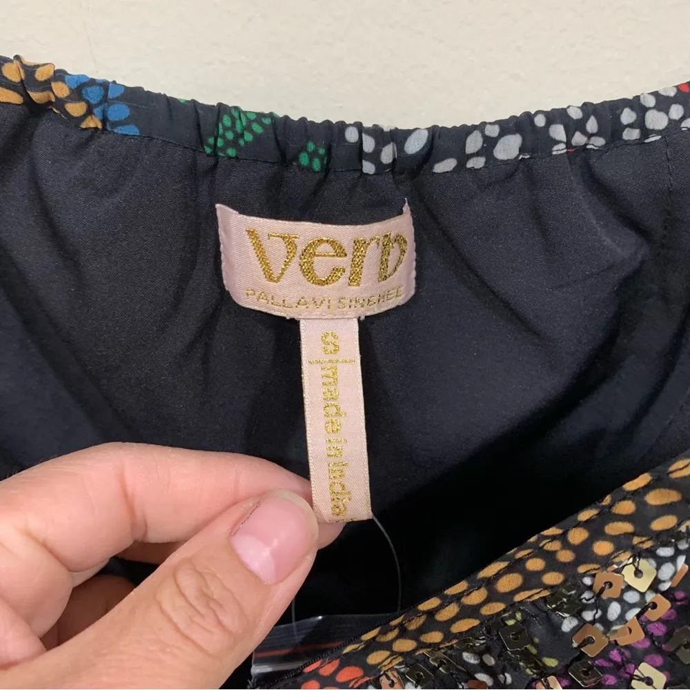 NWT Verb by Pallavi Singhee Halter Cutout Sequin Midi Dress size small - Image 6