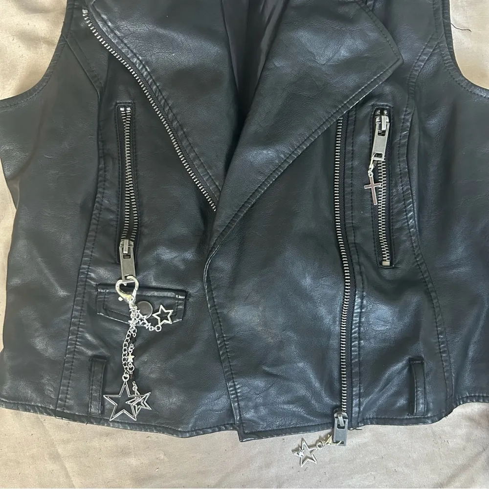Hot Topic Faux Leather Vest - Image 2