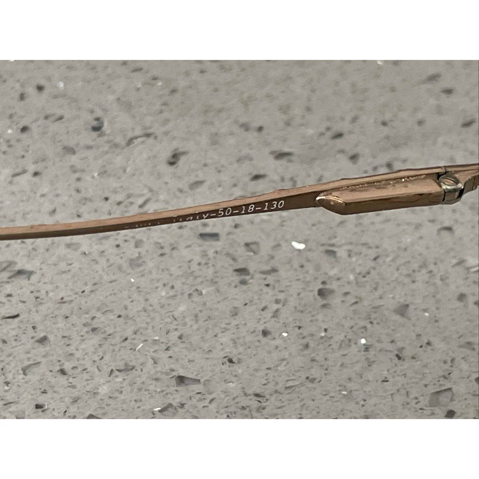 Marchon Super Flex Eyeglasses Frames ONLY Gold Flex Italy 50 - Image 10