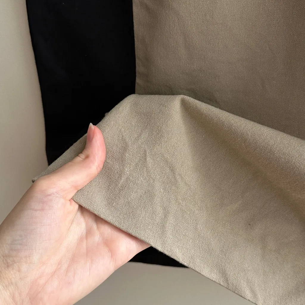 Banana Republic Sloan Colorblock Sheath Dress, Black/White/Tan, Size 4 - Image 9