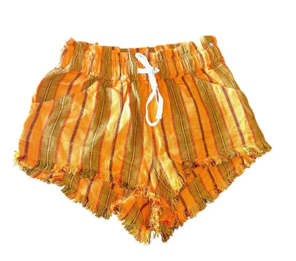 NWOT BDG X Urban Outfitters Frankie Paperbag Micro Short in Orange - Image 6
