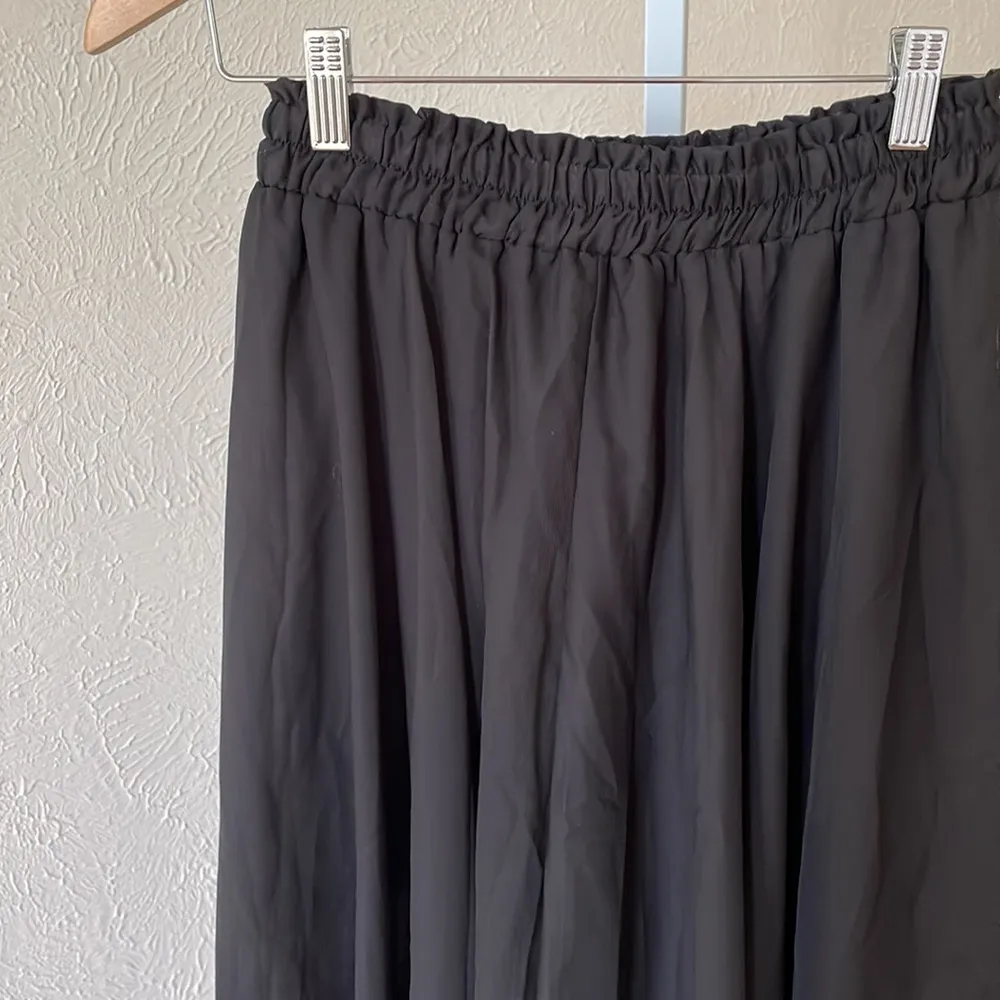 CristinaLove beautiful layered black chiffon flowy skirt - Image 3