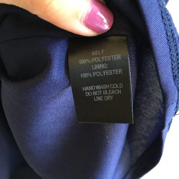 Lulus Cancun‎ Calling Navy Blue Print Shift Dress - Image 8