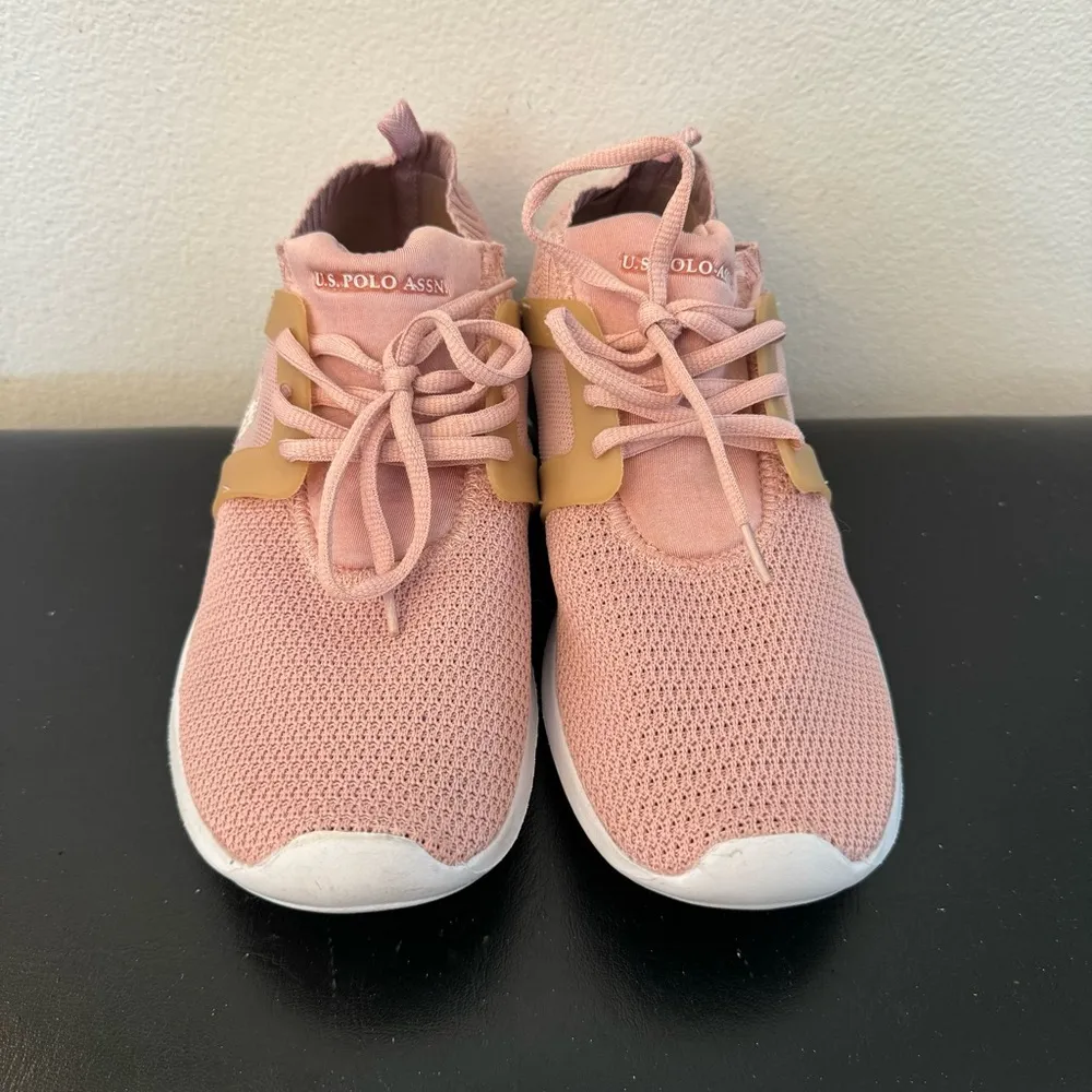 U.S. Polo Assn. Women's Pink Sneakers size 10 - Image 2