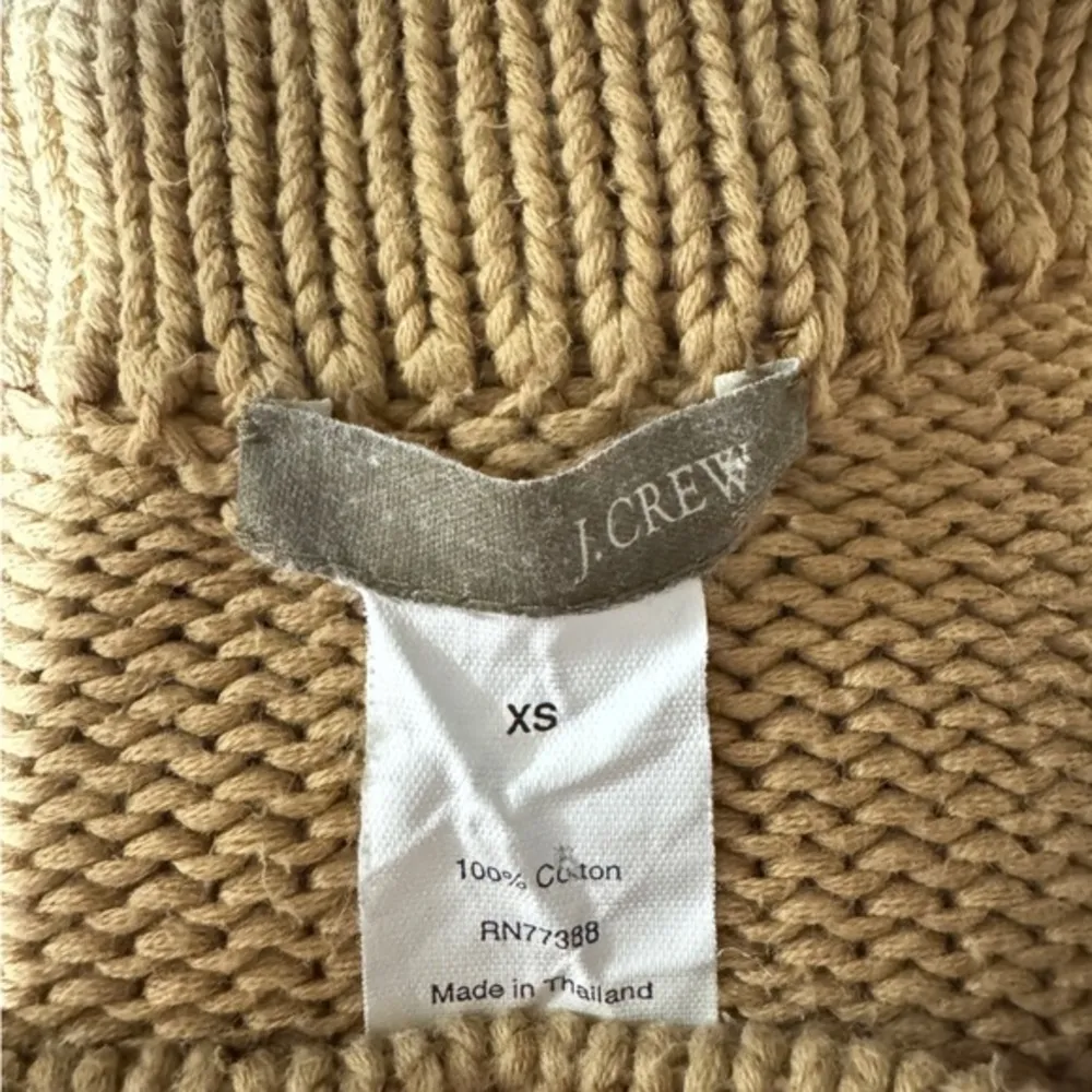 J.Crew 100% Cotton‎ Ribbed Sweater - Size XS - Beige Knit
Classic basic - Image 2