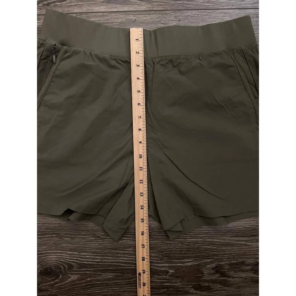 COLUMBIA Green Pull On Hiking Shorts  Size L/5L - Image 2