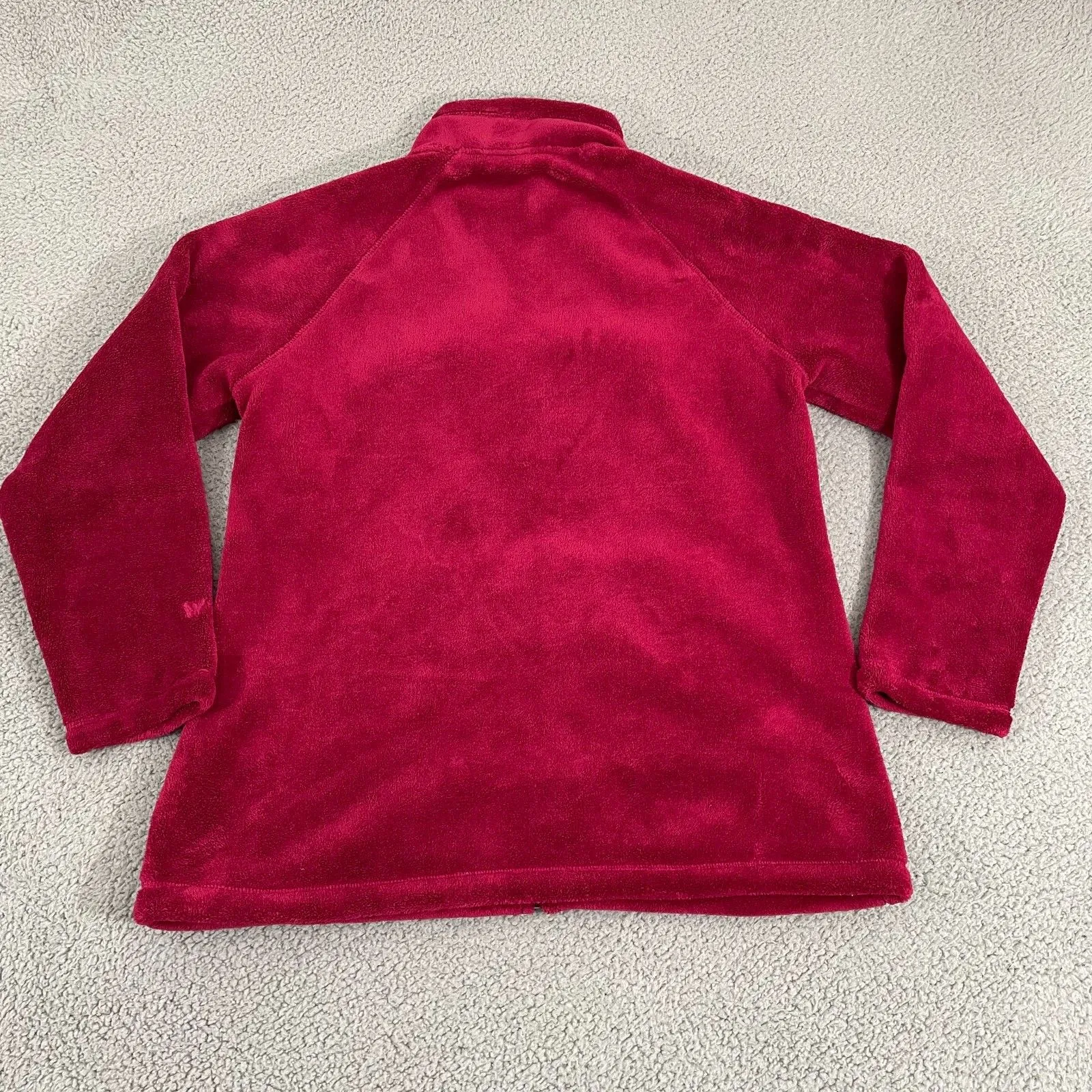 White Sierra Fleece Jacket Women 1X Pink Full Zip - Image 4