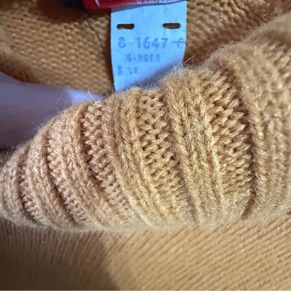 Chunky‎ Knit Brown Turtleneck Sweater Dress Brown Size 3X - Image 5