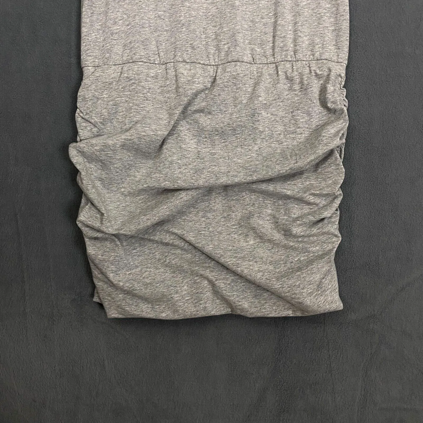 Cabi Dress Medium Everyday Ruched Gray Stretch Tank Mini Casual Minimalist Tank - Image 2