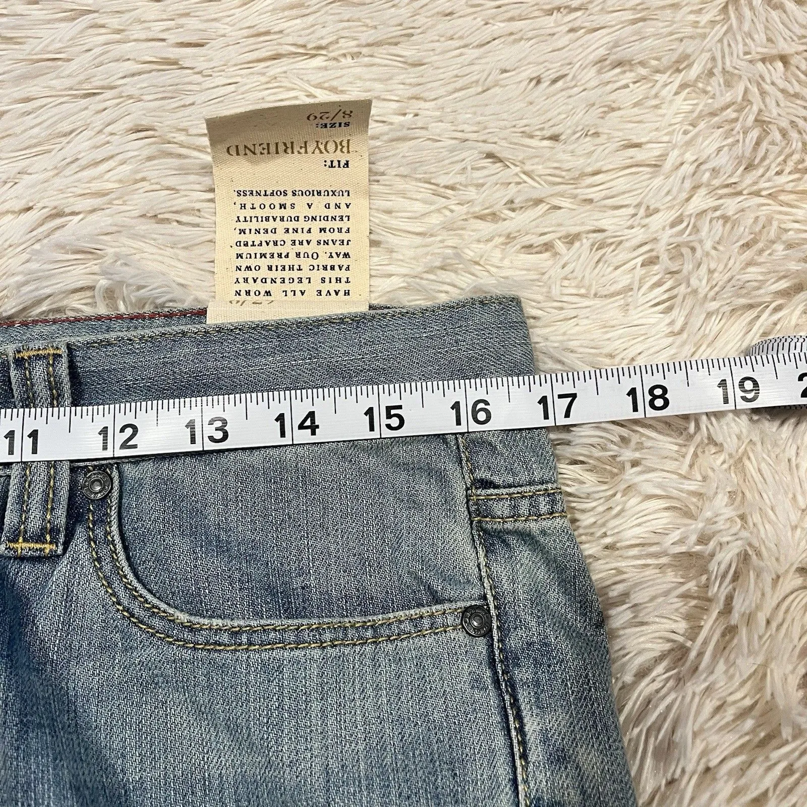 Talbots Womens Boyfriend Jeans Tapered Size 8 NWT Gorgeous Wash $89 MSRP - Image 9