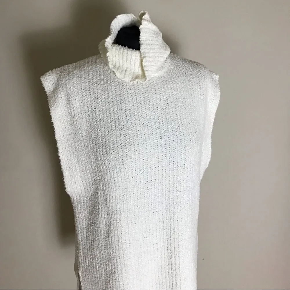 Zara Cream Chenille Knit Top NWT - Image 3