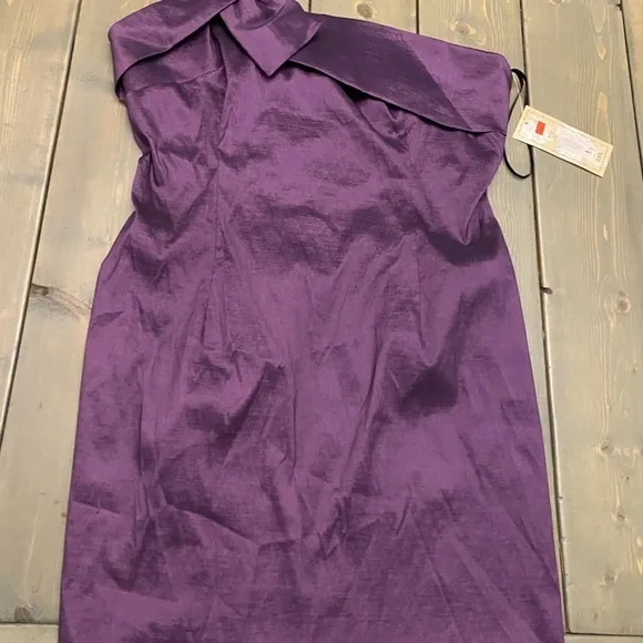 Beautiful eggplant‎ one shoulder dress eureka Purple Size 2X - Image 4
