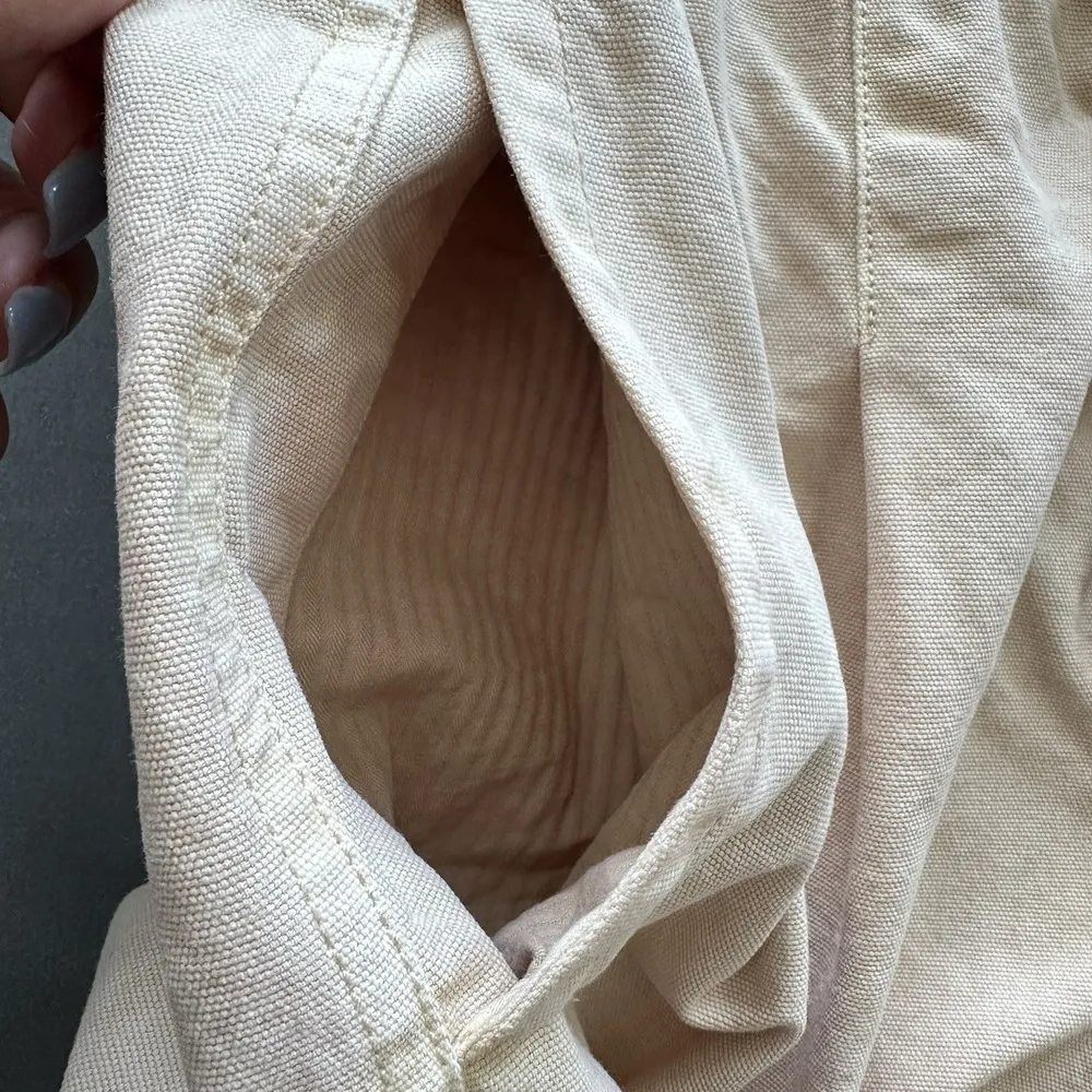 Free People Margate Pleated‎ Paperbag Trouser Pant Misty Rose Size M Boho Chic - Image 12