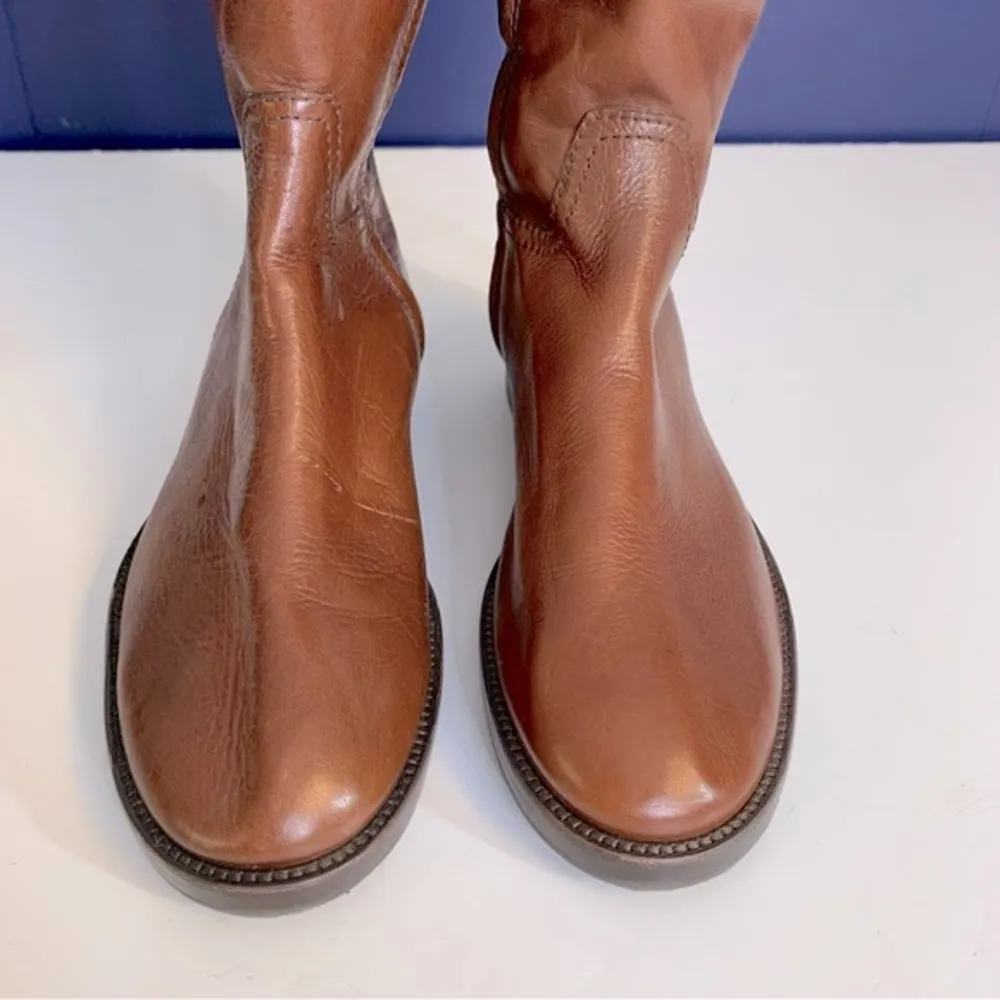 Grace Riding Tall Brown Boots in Sienna - Image 7